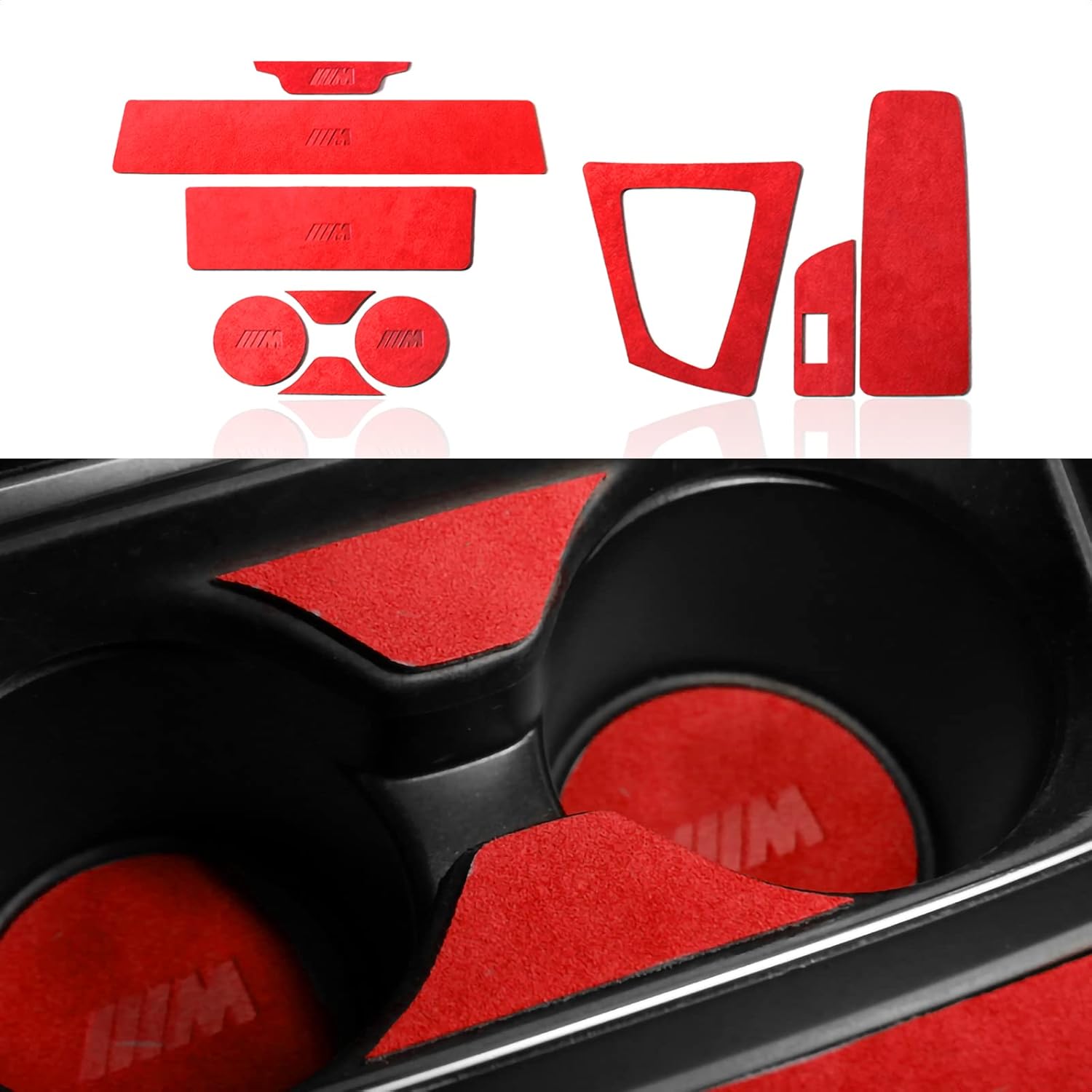 Car Trim Sticker Decals Interior Accessories (Gray) Pack of 2 V224