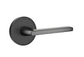 Flat Black Passage Lever Set O257