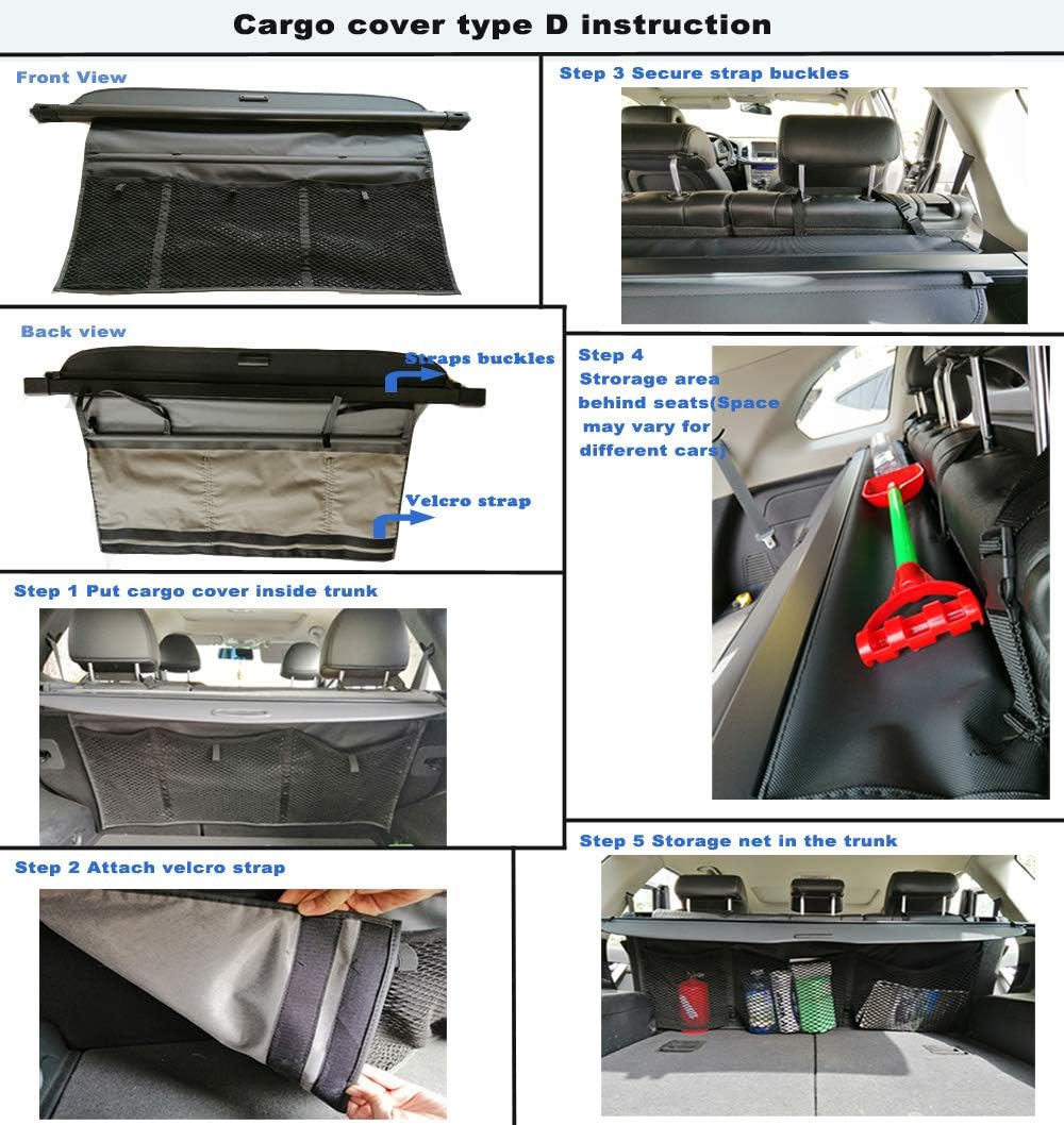 Cargo Cover SUV Rear Trunk for Mazda CX-5 C1933