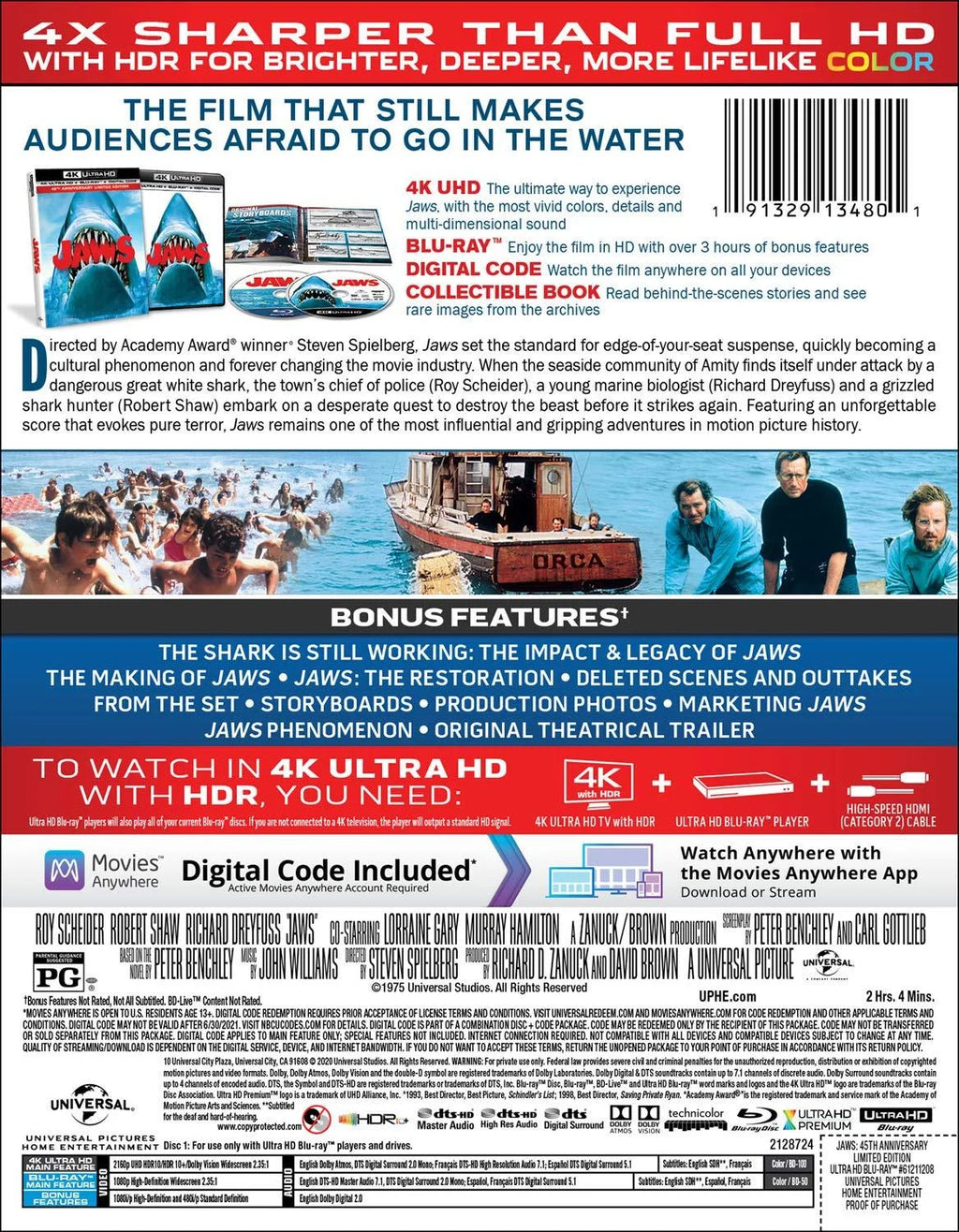 4K Ultra HD + Blu-ray + Digital Copy Action & Adventure K303