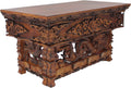 Solid Sheesham Wood Hand Carved Shrine Altar Table U504369