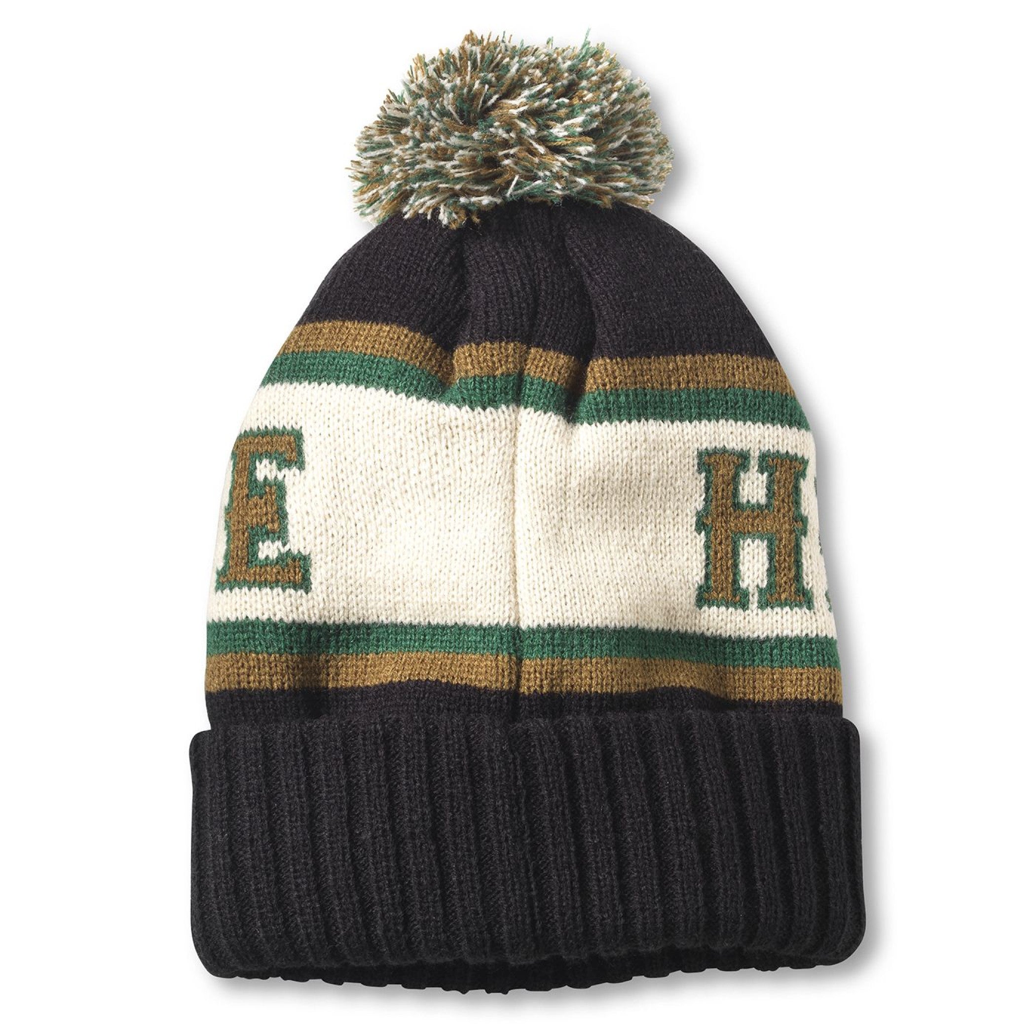 Cuffed Knit Beanie with Pom K604