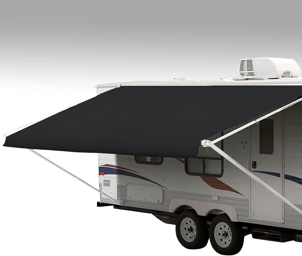 Solid White 20' Vinyl RV Awning Fabric Replacement V224