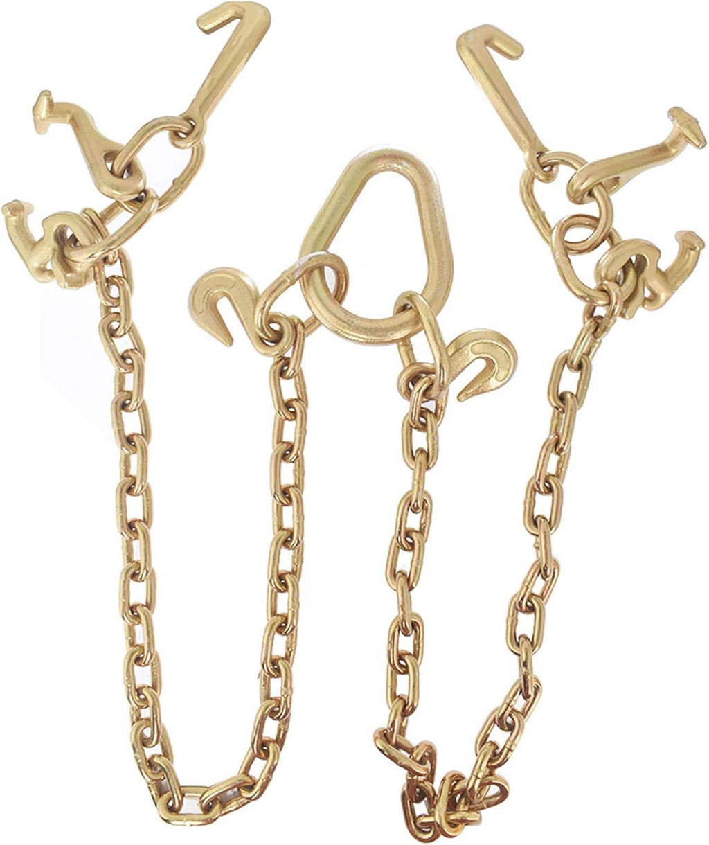 Tow Chain Grade 70 V-Bridle with Cluster Hooks, Pack of 2 L50325