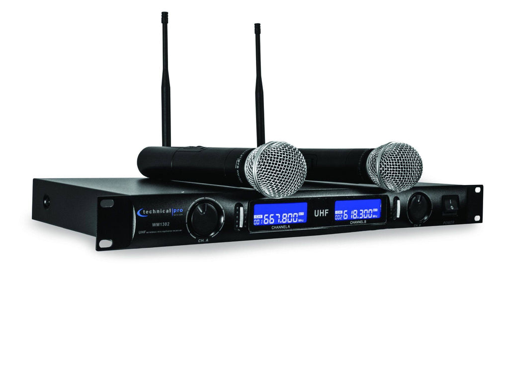 UHF Dual Wireless Microphone System J966