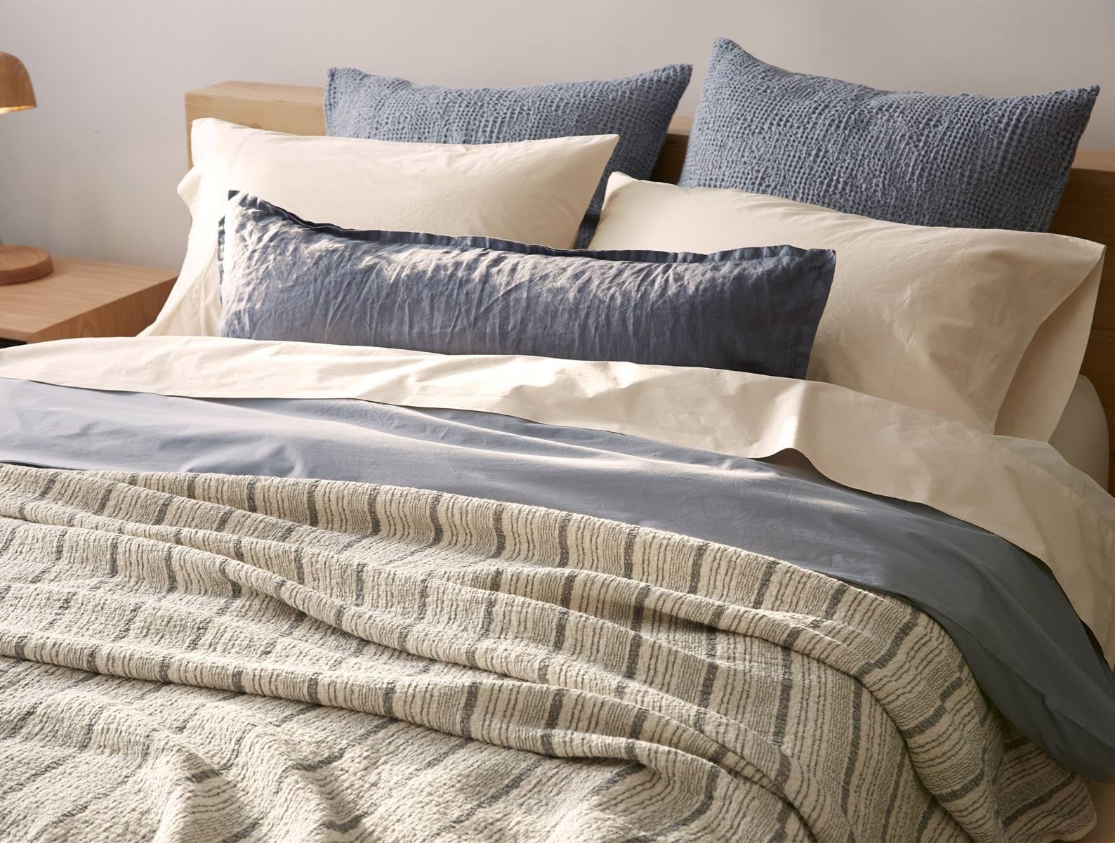 Organic 300 Percale King Duvet Cover - Natural R710747