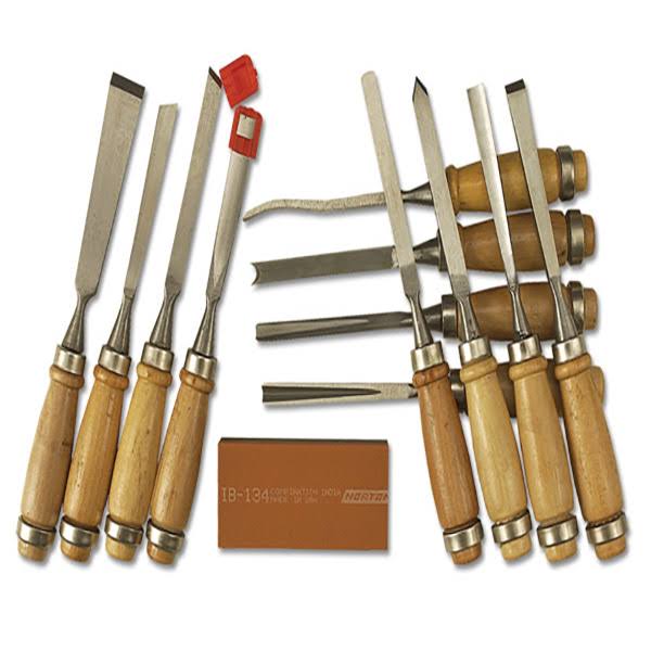 Deluxe Combination Bench Stone with Tempered Steel Tools, Set of 12 H348