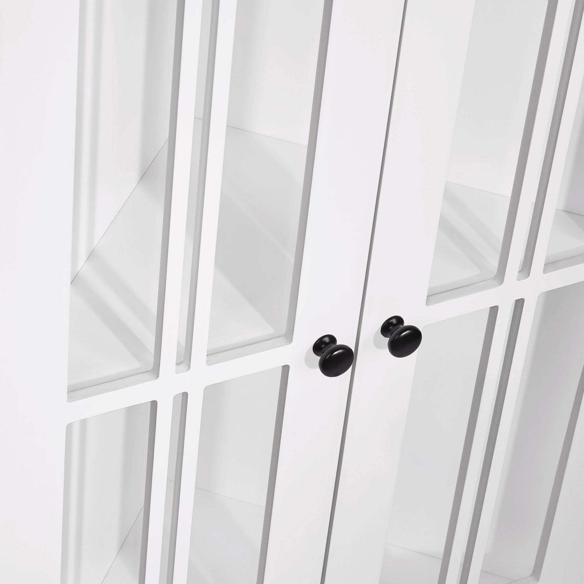 White Two Door Corner Cabinet U95396