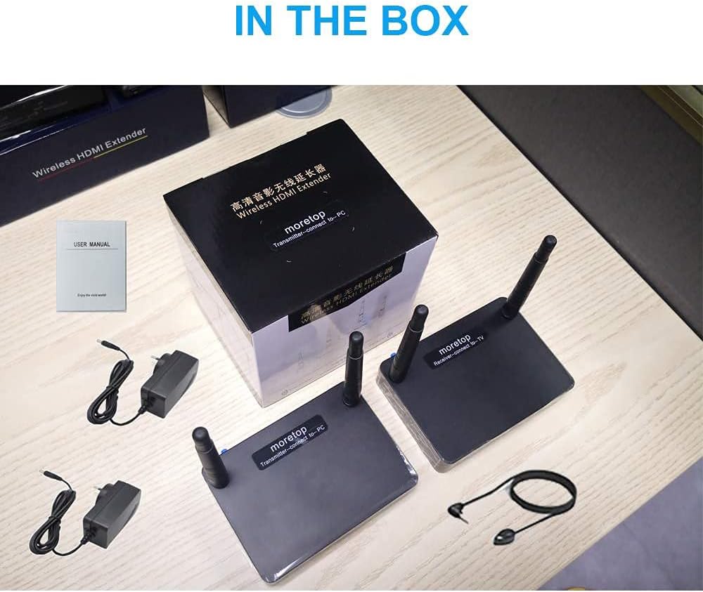Wireless HDMI Transmitter and Receiver 5GHz Low Latency 328ft 1080p N950
