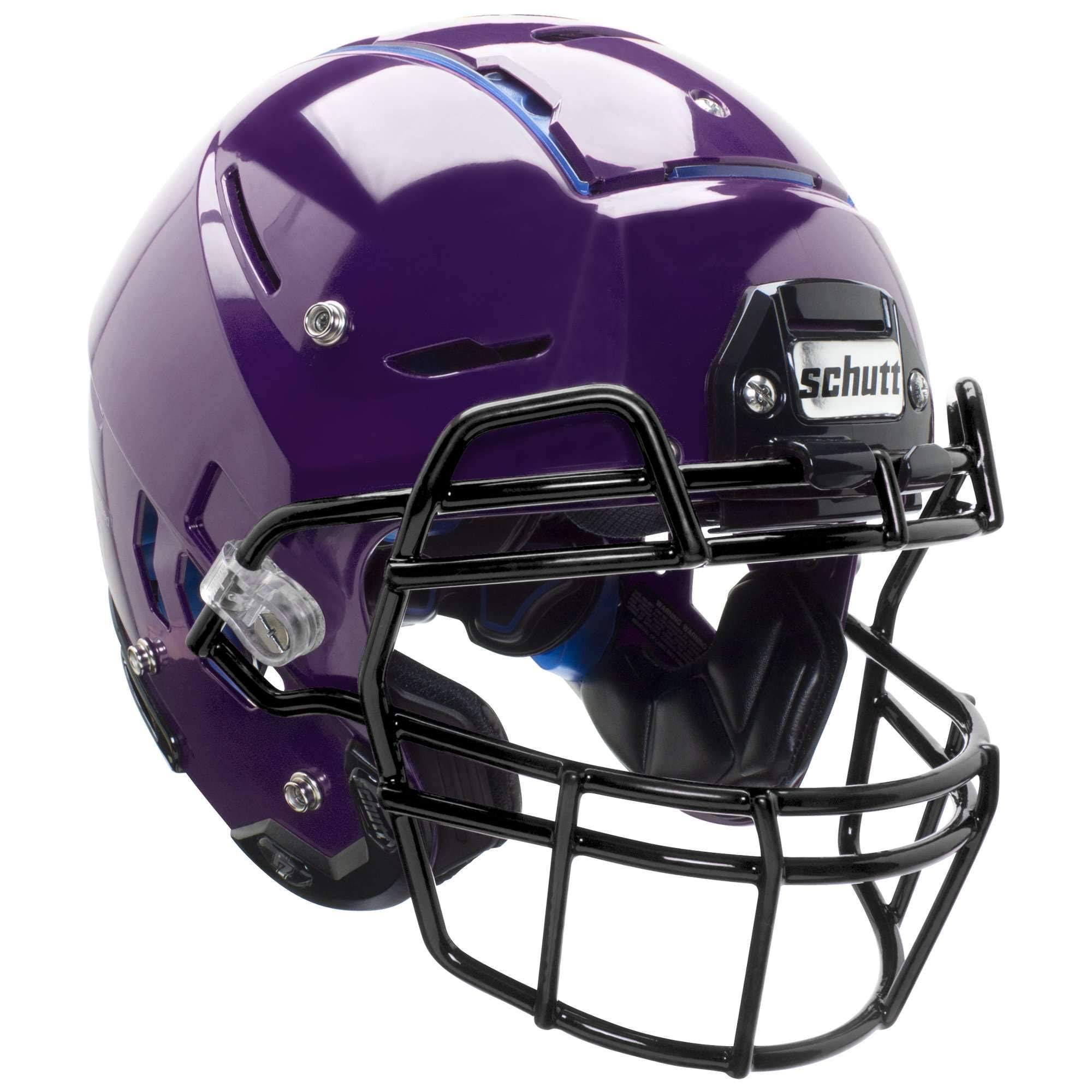 Purple Youth Football Helmet with Titanium Facemask V33194