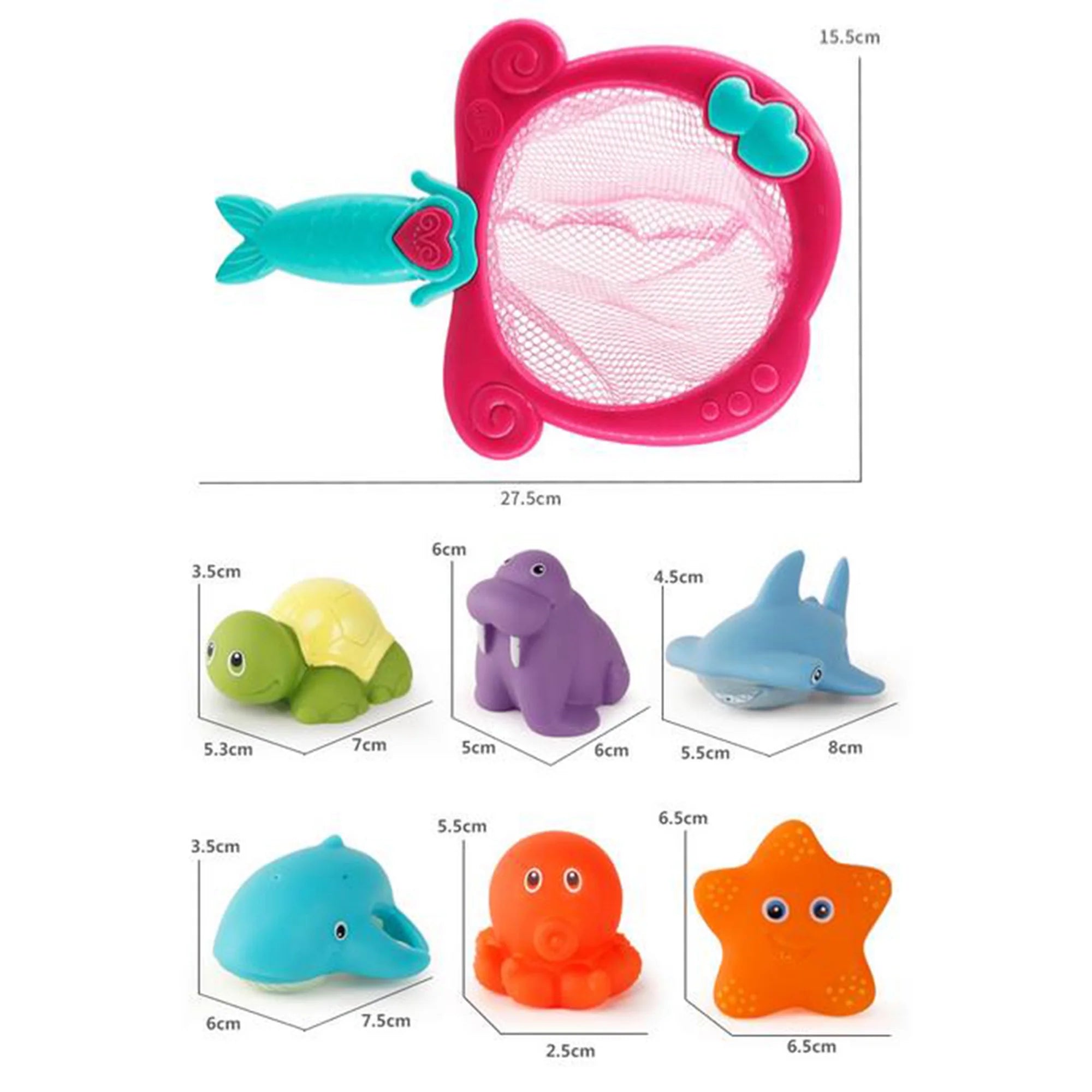 Color Changing Floating Baby Bath Toys with Net F911809