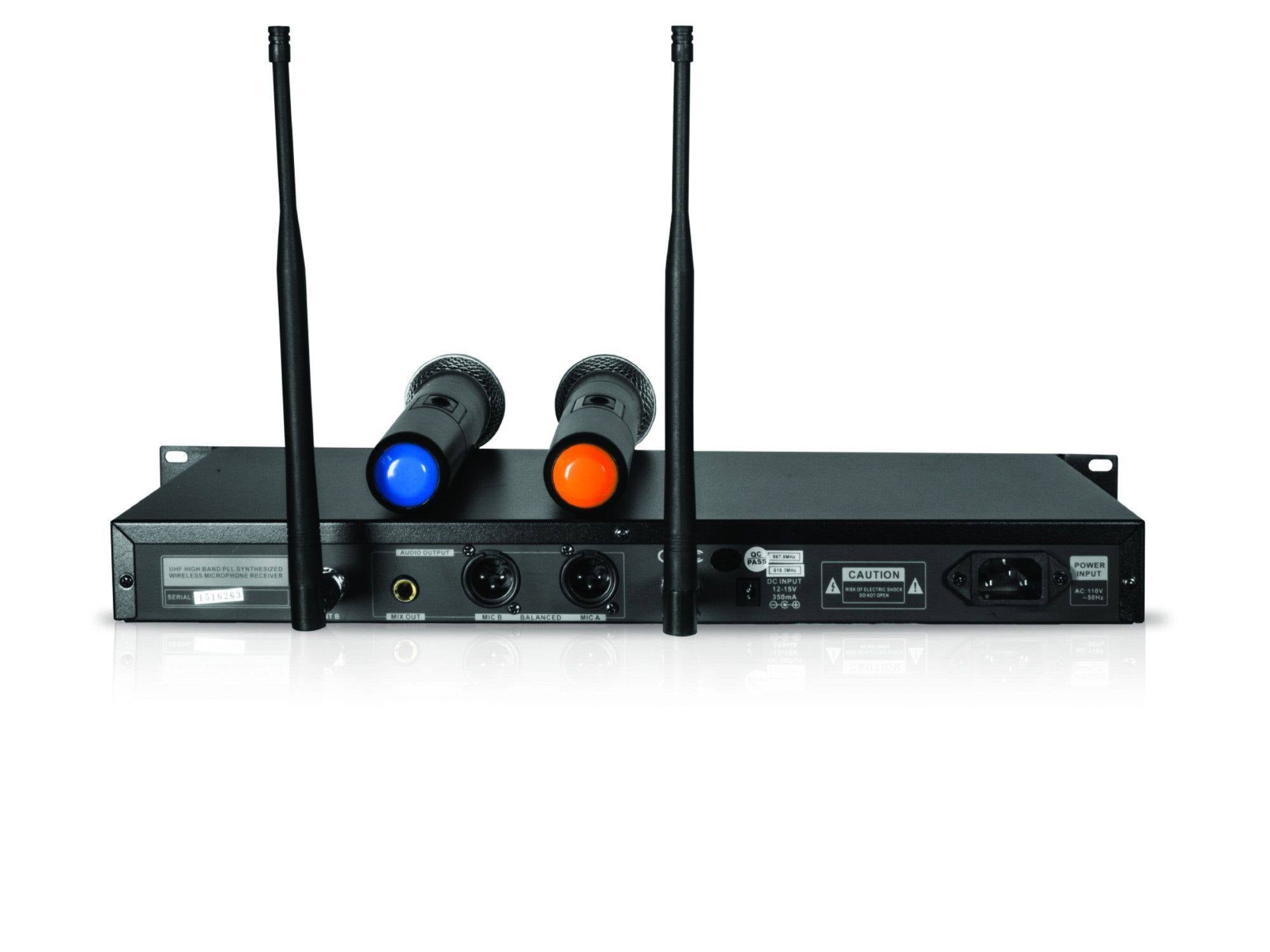 UHF Dual Wireless Microphone System J966