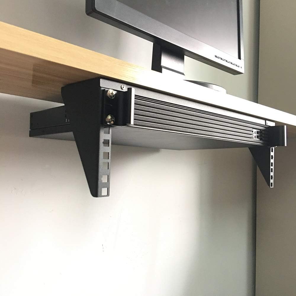 2U Light-Loading Foldable 19 Inches Cold Rolled Steel Vertical Wall Mount Rack L434695