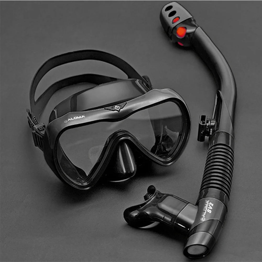Snorkel Set with Snorkeling Goggles and Dry Snorkel Tube F80925