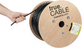 Cat6A Riser Bulk Ethernet Cable, 1000ft, Green, 23AWG 4 Pair Solid Bare Copper, UTP G7157