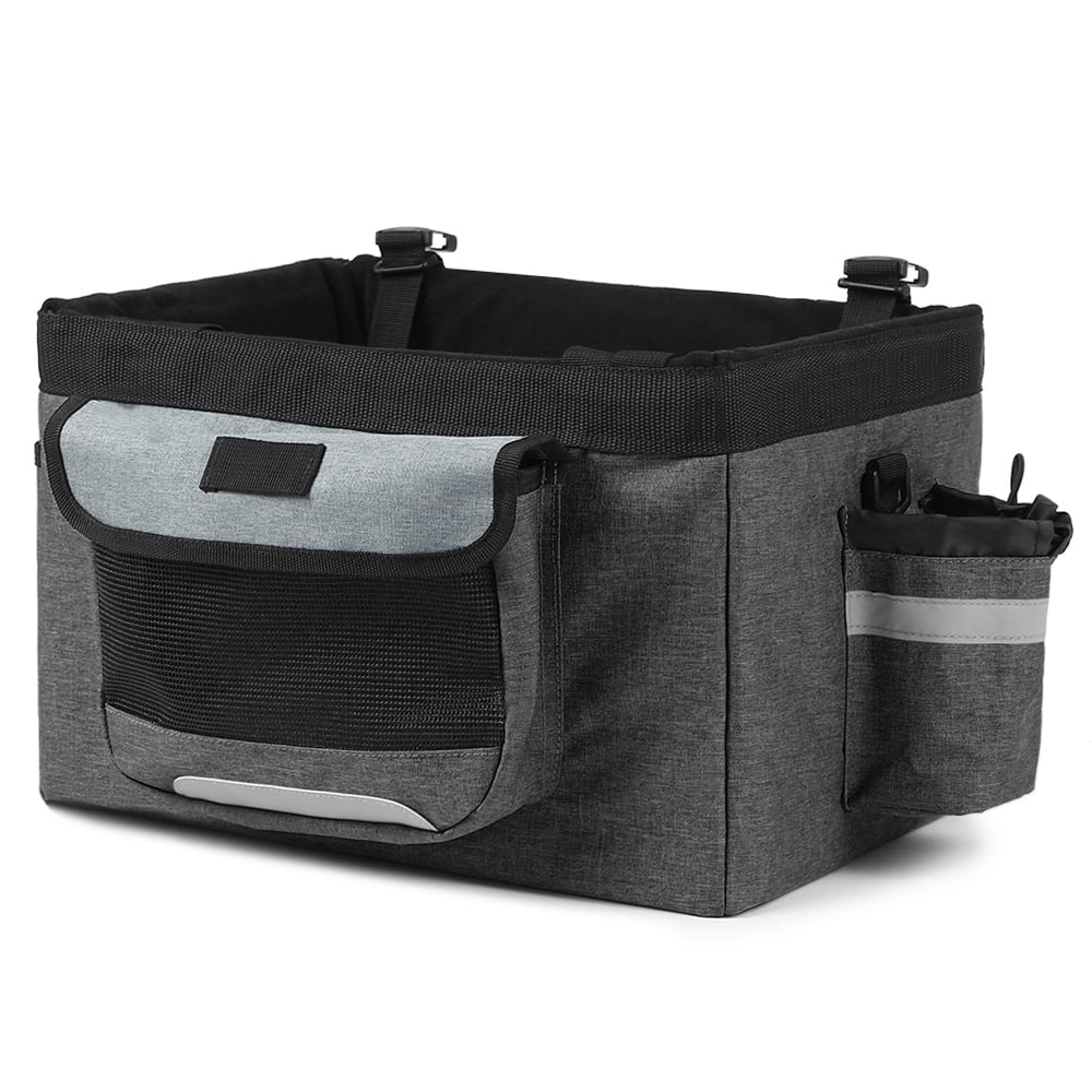Foldable Front Basket Removable Bike Basket Carrier Tote Bag E715
