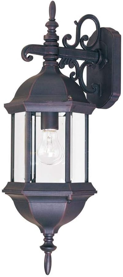 Black Outdoor Wall Sconce 1-Light 60 Watts C453
