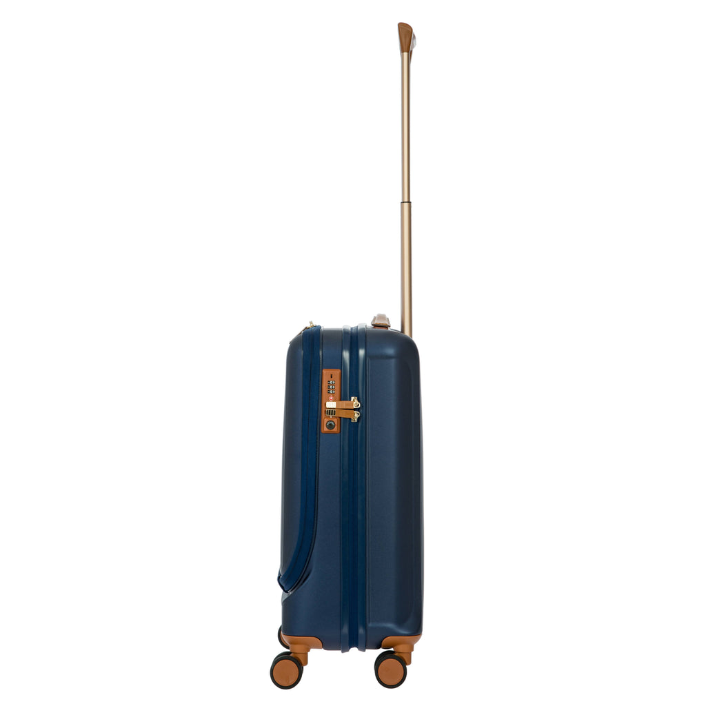 Matte Blue 21x22 Carry-On Spinner with Pocket N93222