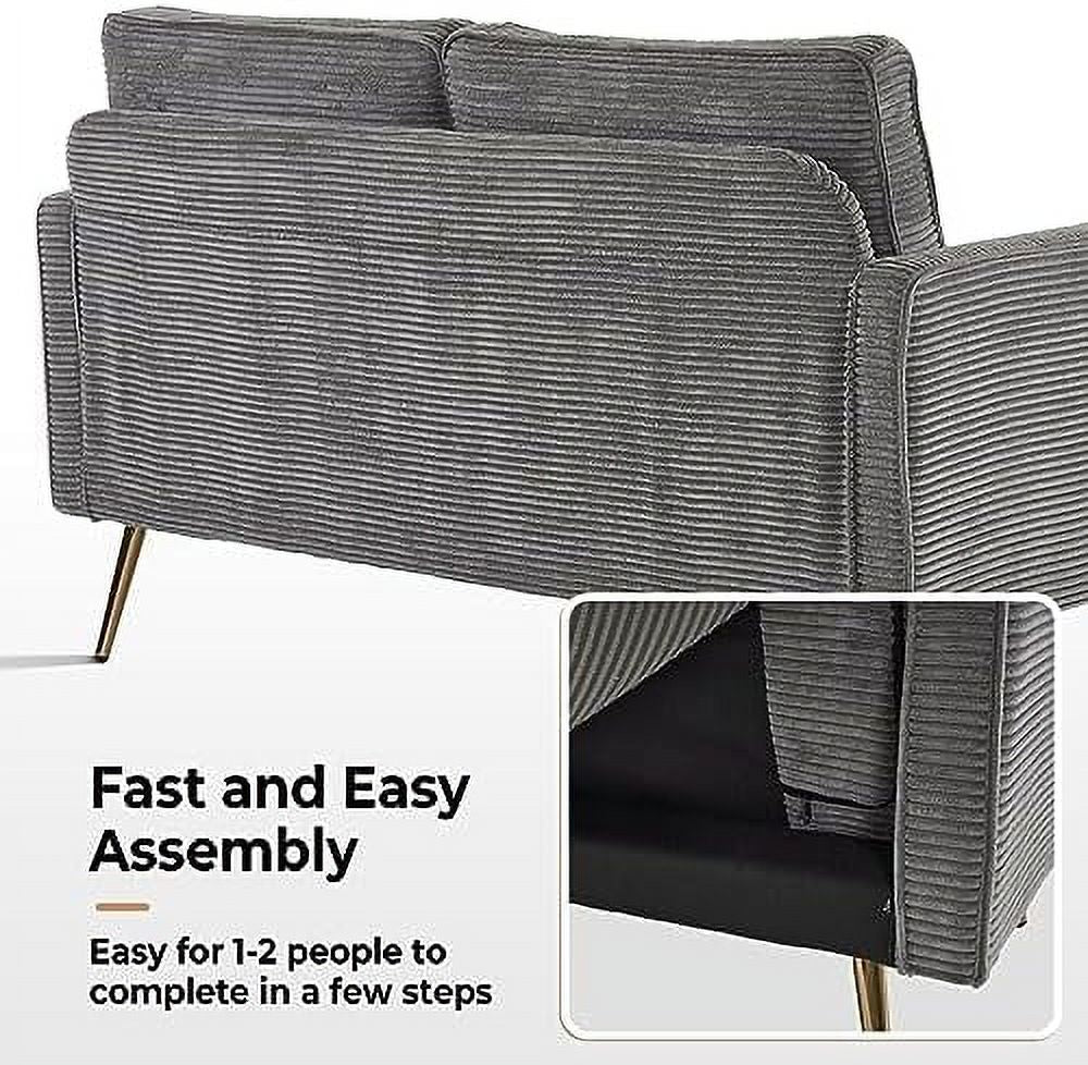 White Faux Sherpa 2-Seater Loveseat Sofa X410375