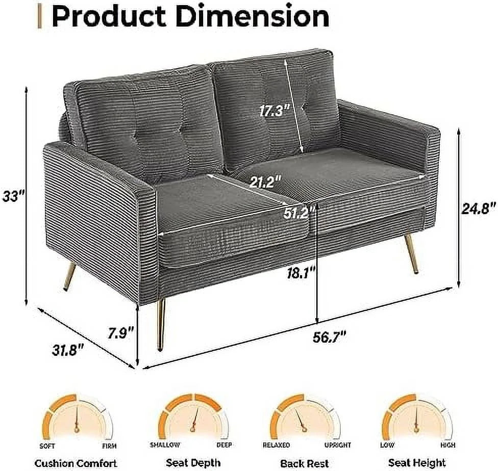 White Faux Sherpa 2-Seater Loveseat Sofa X410375