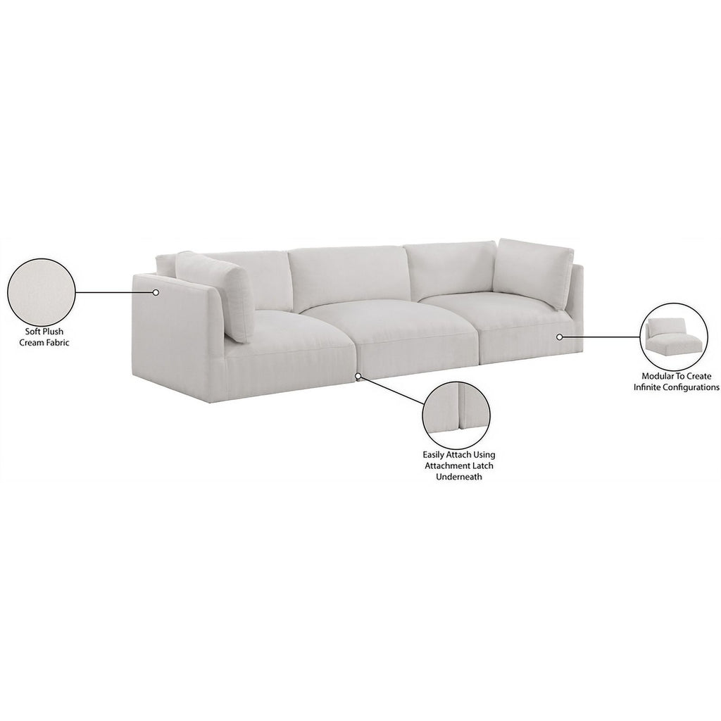 Cream Fabric Modular Sofa C174