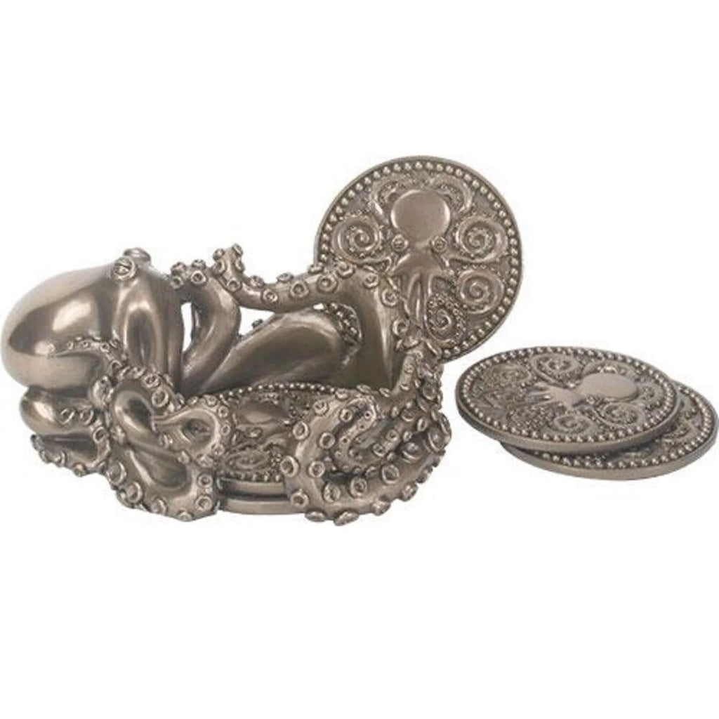 Octopus Coaster Holder with 4 Coasters E68451