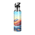 20 oz Insulated Stainless Steel Kids Water Bottle with Straw Lid G632984