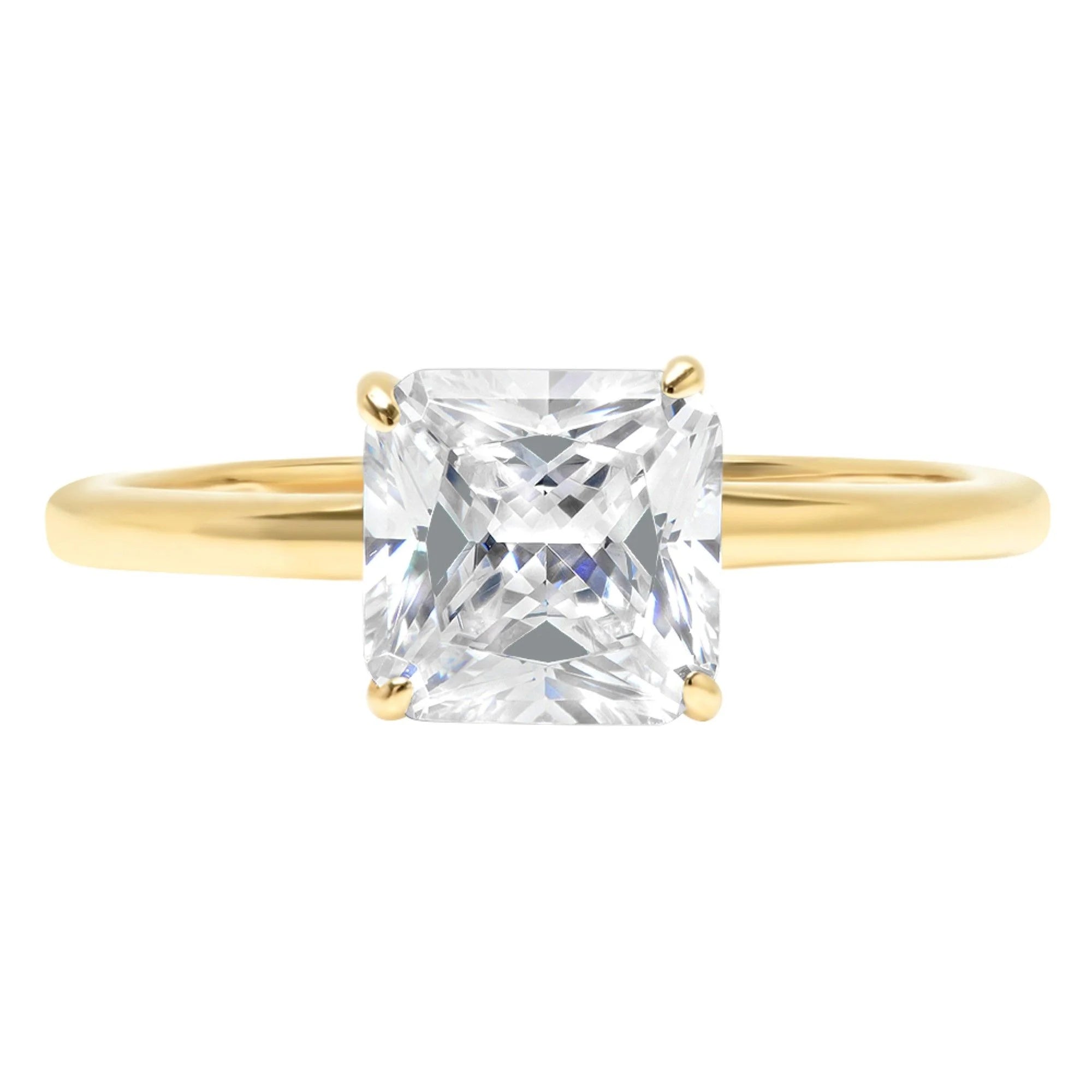 18K Yellow Gold Solitaire Engagement Ring Q469922