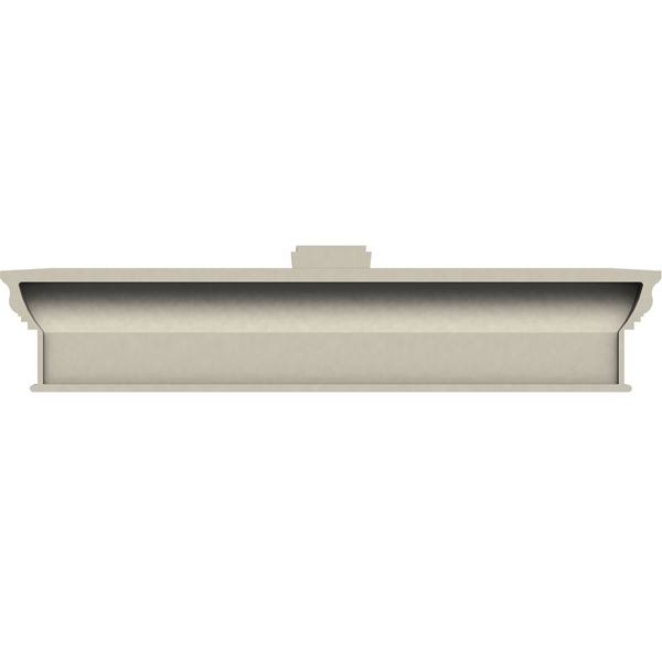 73x22 Bottom Width x 81 1/2x22 Top Width x 12x22H x 1 1/4x22P Craftsman Crosshead w/ Deco Keystone U2509