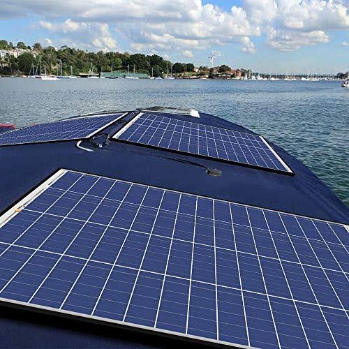 2 Pieces 100 Watt 12 Volt Polycrystalline Solar Panel Black Frame M322