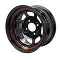 Black 13x7 D-Hole 4x100 Wheel U898