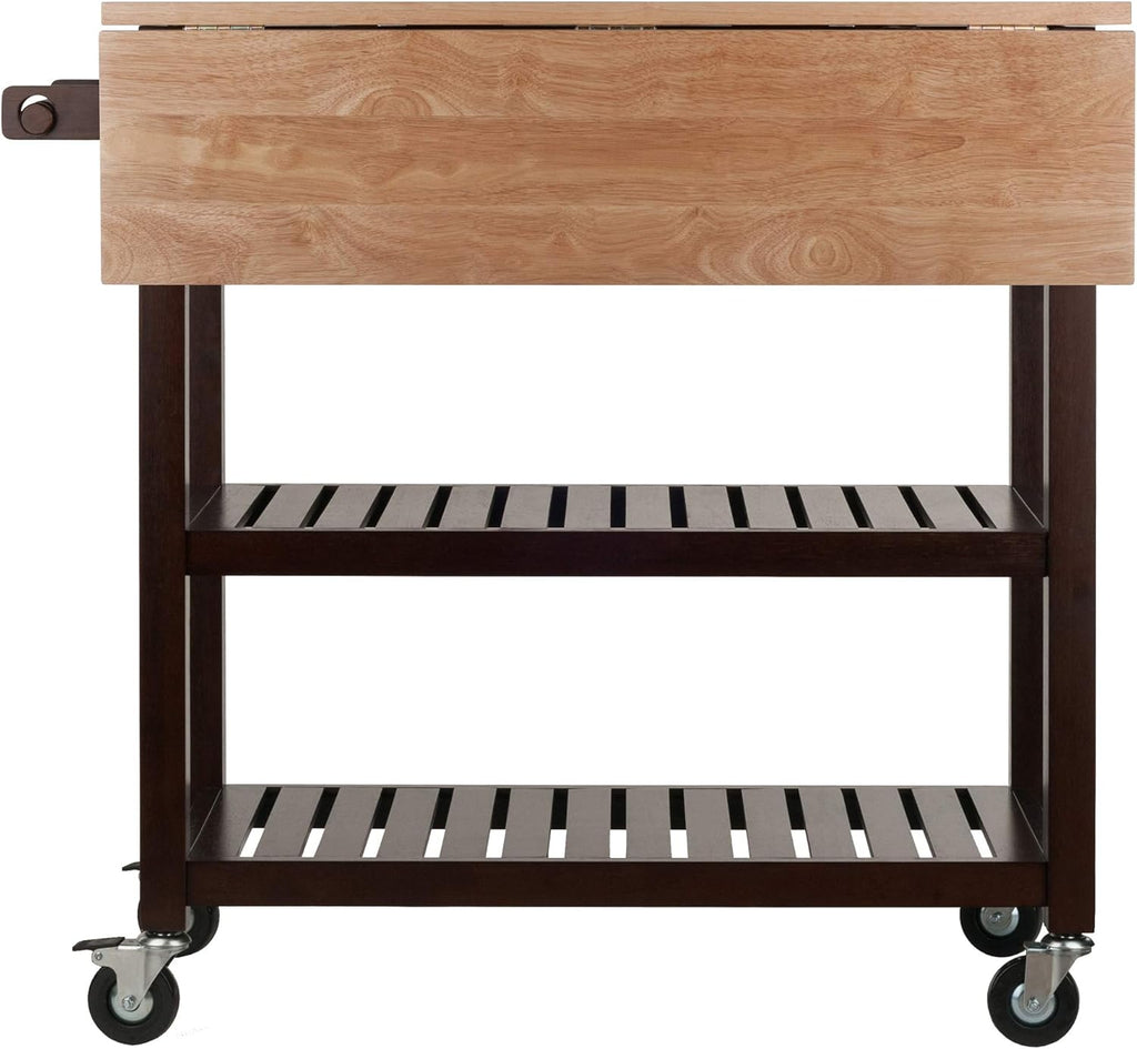 Cappuccino Natural Kitchen Cart K554532