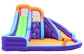 Double Slide Inflatable Water Park with Climbing Wall & Water Cannon U443918