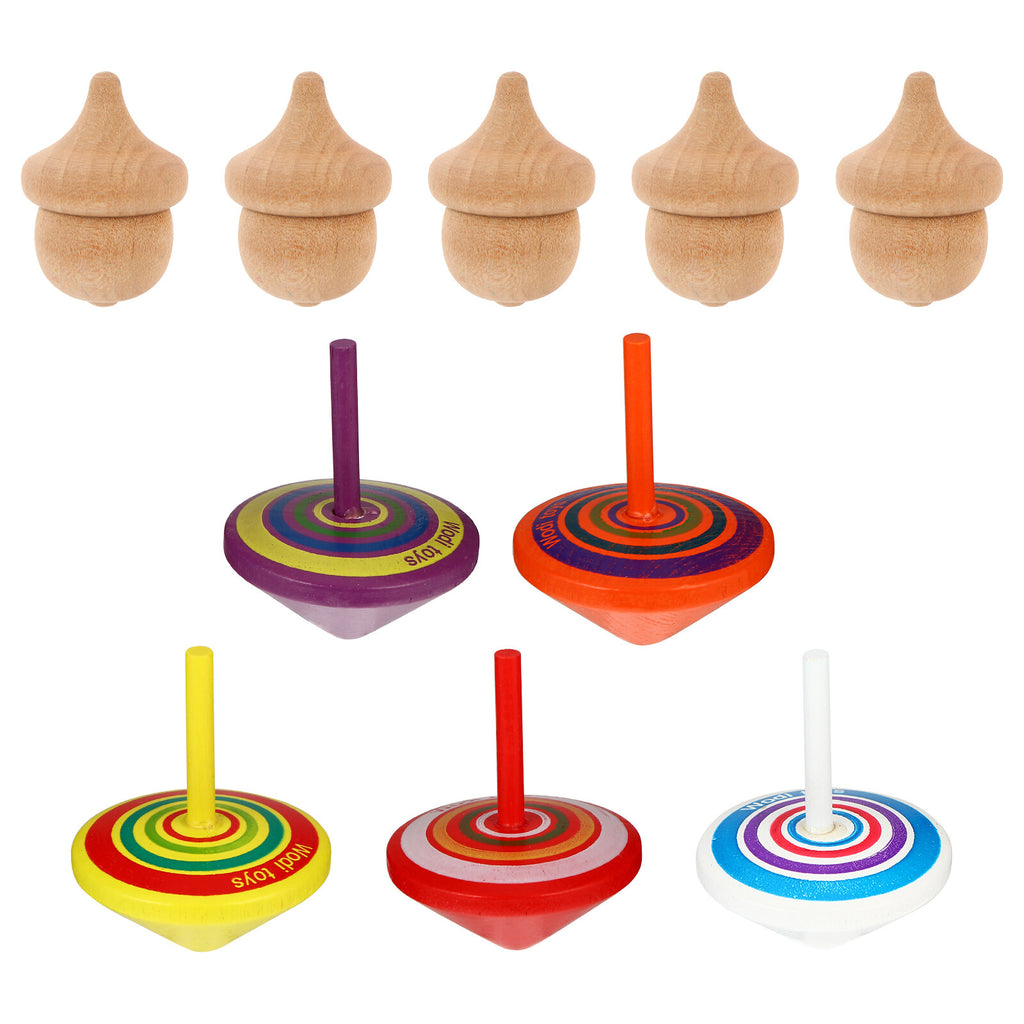 10pcs Wooden Tops Toy S375772