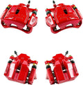 Red Powder Coated Caliper Assembly Set Kit R312