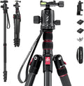 Aluminum Camera Tripod Monopod, Foldable, 360 Degree Ball Head, Quick Release Plate, Payload 33lb, Height 18.5 to 78, Pack of 2 I8034