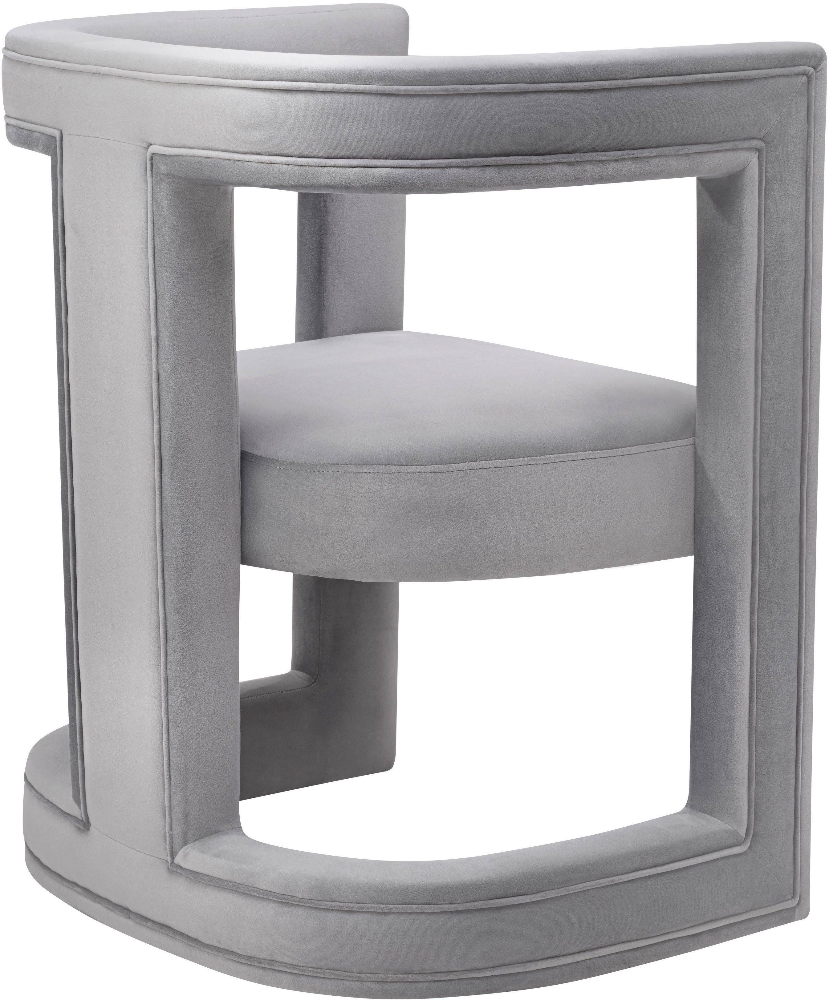 Grey Velvet Chair L8981