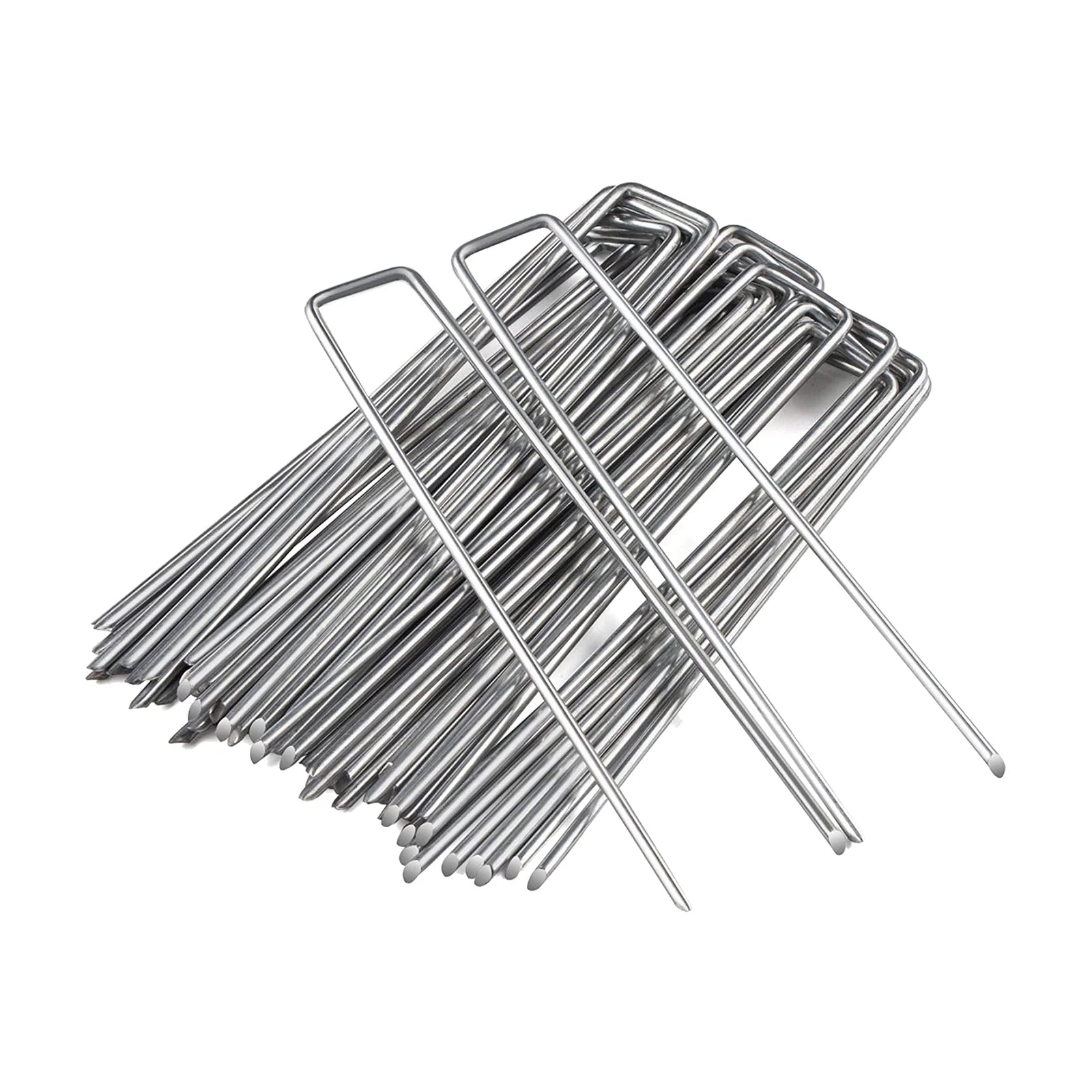 50 Packs Galvanised Ground Pegs for Artificial Grass F13271