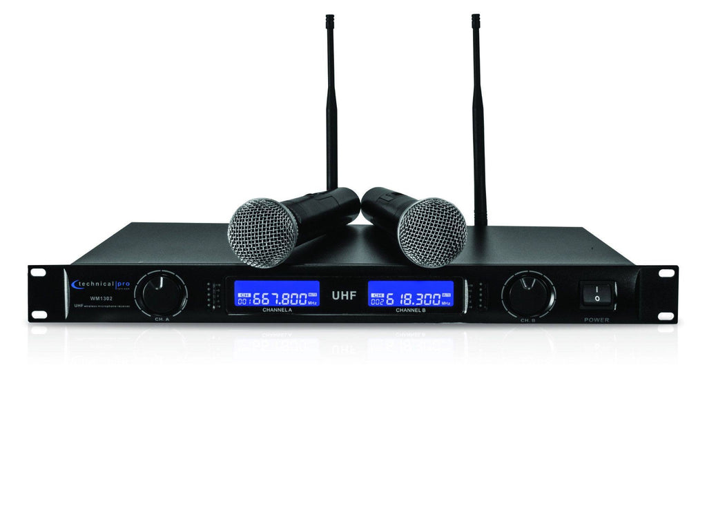 UHF Dual Wireless Microphone System J966