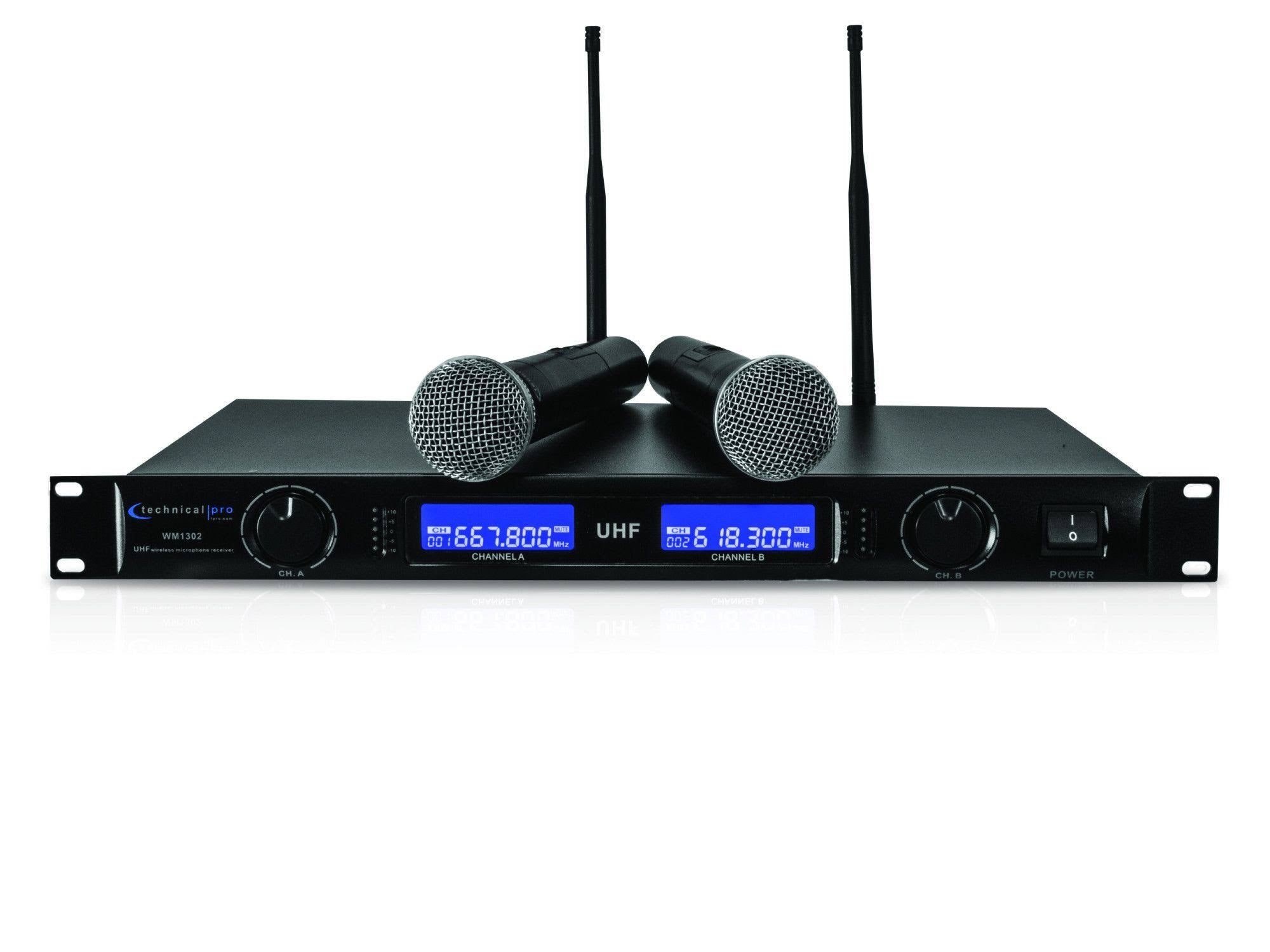 UHF Dual Wireless Microphone System J966