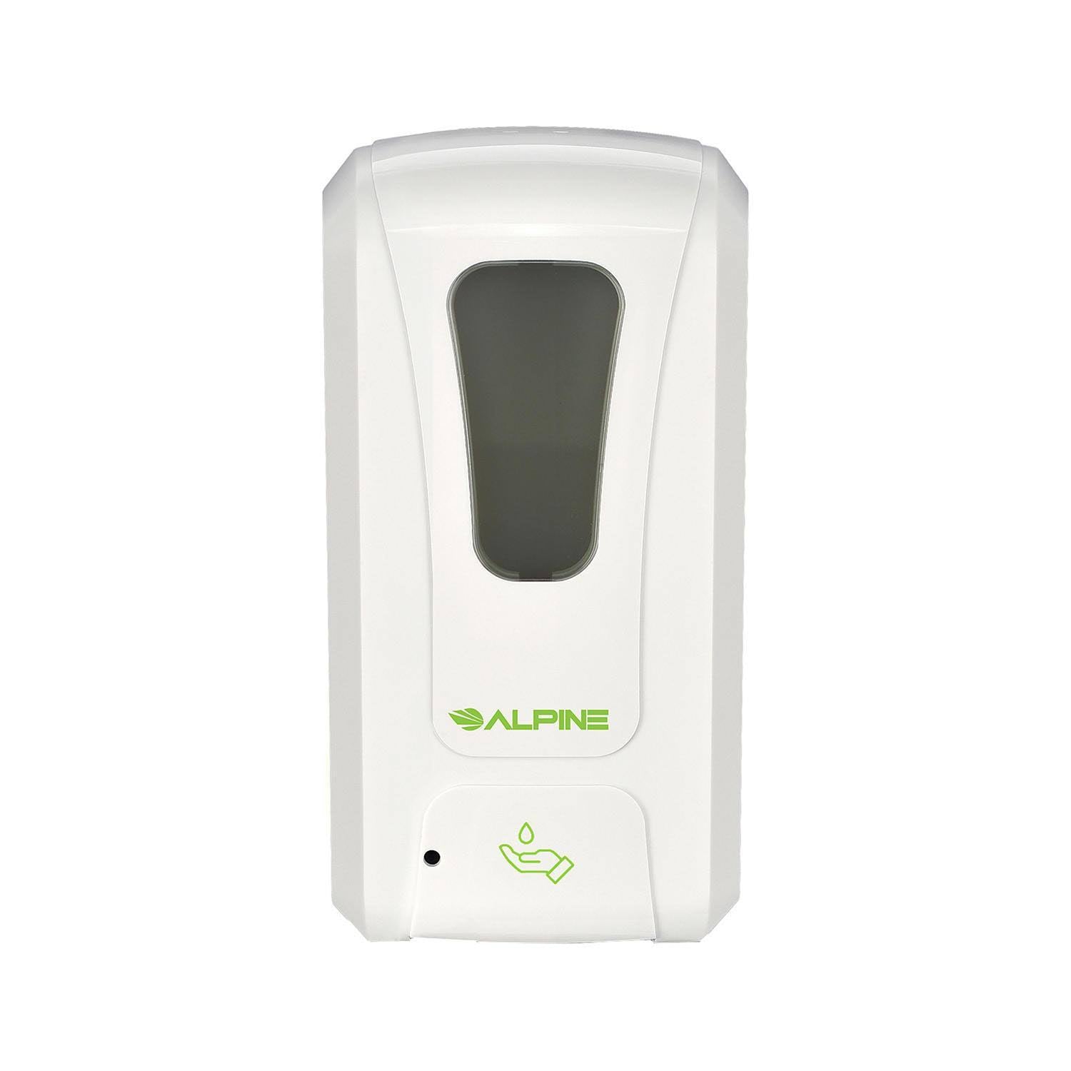 White Automatic Gel Hand Sanitizer and Soap Dispenser with Floor Stand A10452