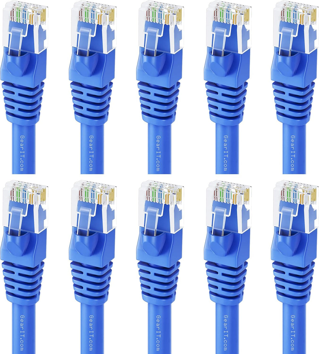 Cat 6 Ethernet Cable 100 ft (5-Pack) Blue O74965