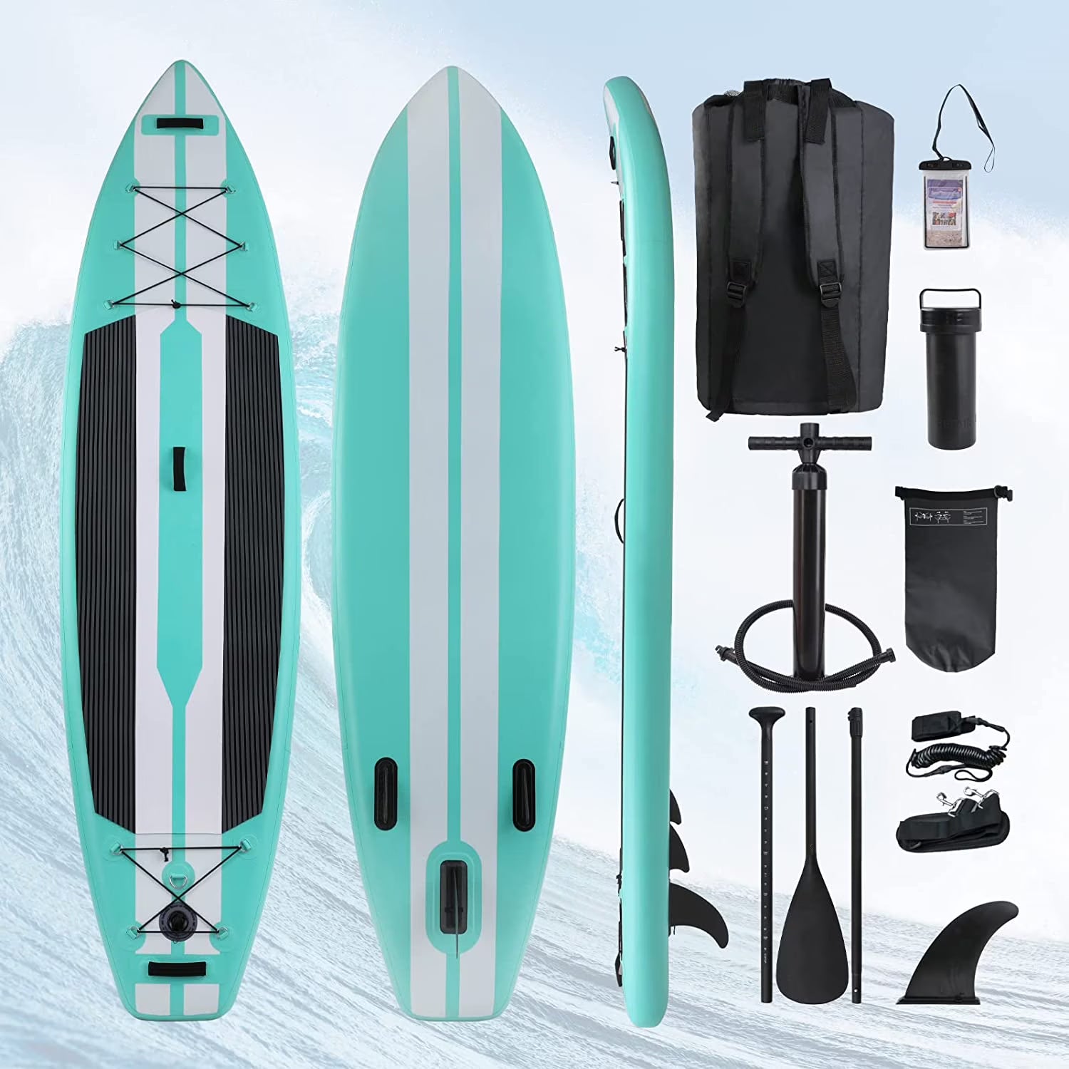 11FT Inflatable Stand Up Paddle Board with Backpack A894114