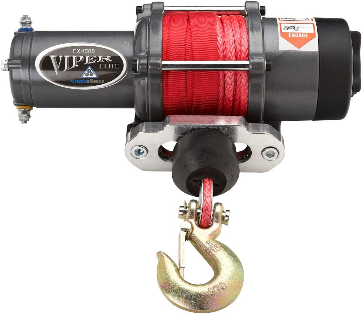 4500lb UTV Winch Black Rope Q4395