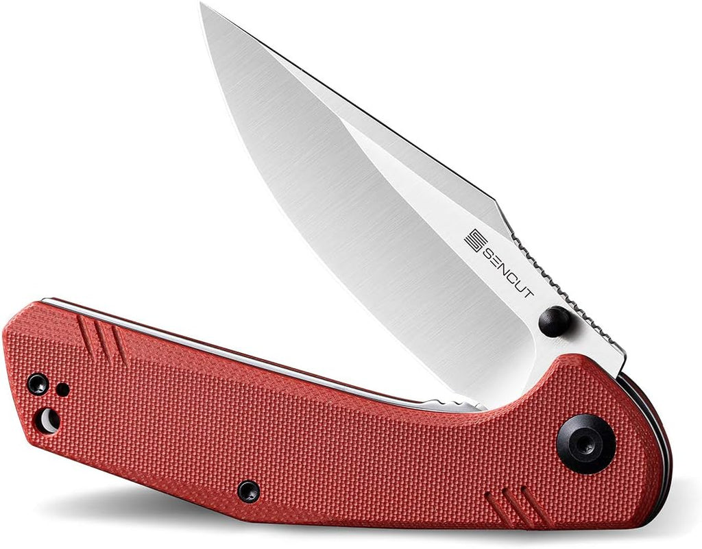 Folding Pocket Knife with D2 Satin Blade G10 Handle J172962