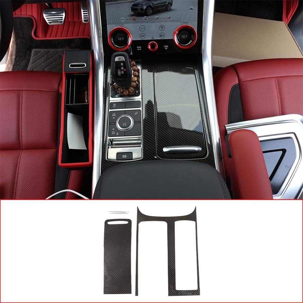 Carbon Fiber Style ABS Plastic Center Console Panel Cover Frame Trim Pack of 2 Z58274