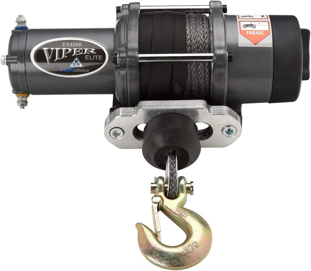 4500lb UTV Winch Black Rope Q4395