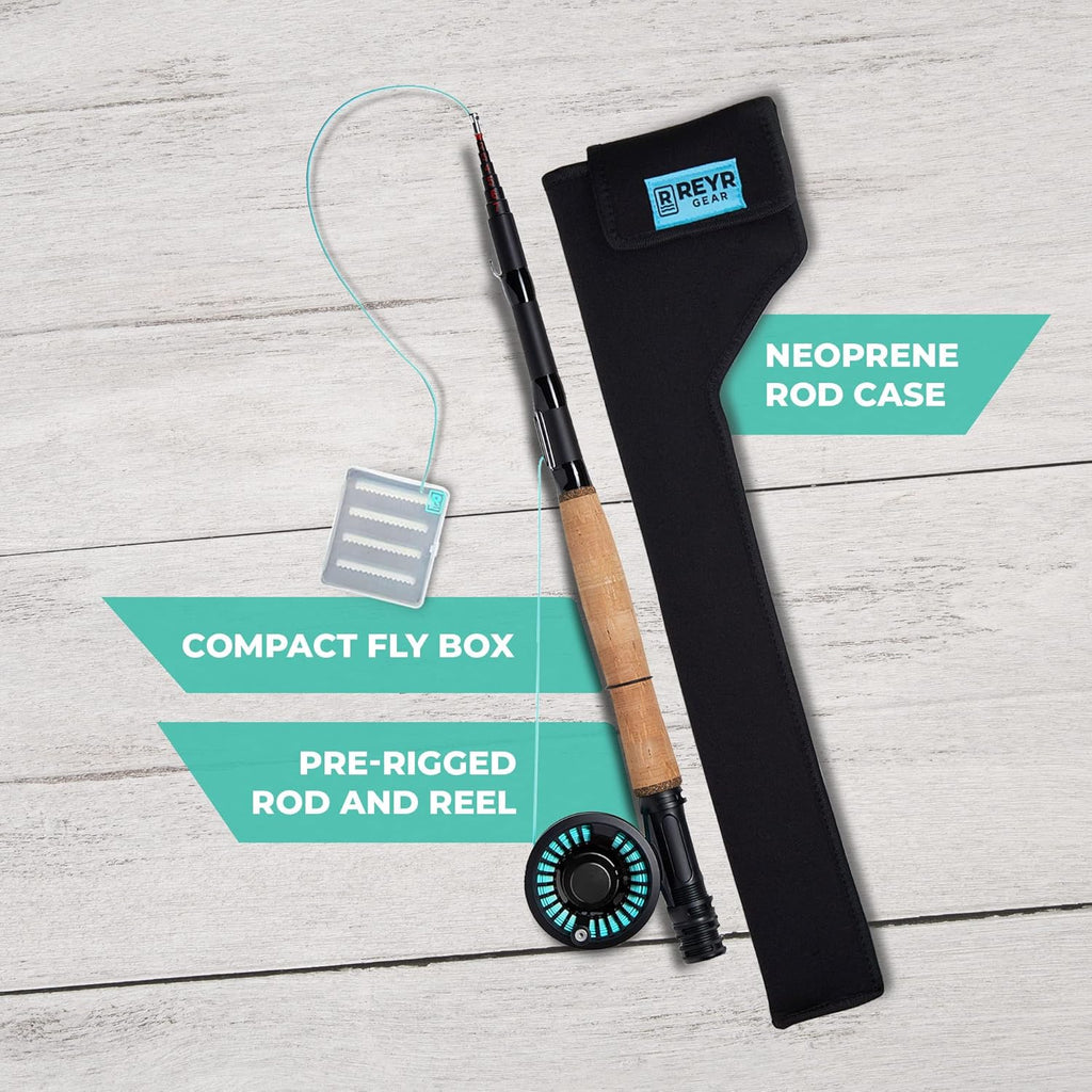 6WT Telescoping Travel Fly Rod and Reel Combo Q7135