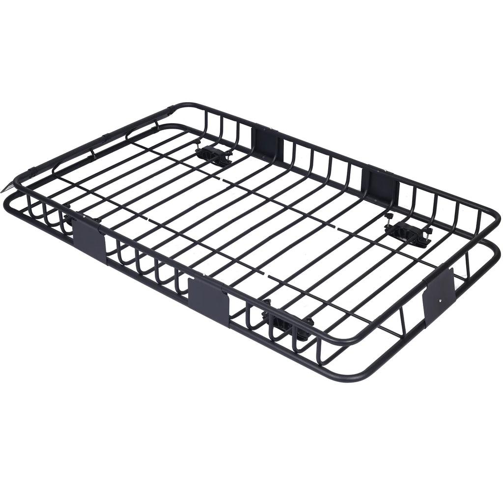 Black Steel Roof Rack Cargo Carrier Basket M2212