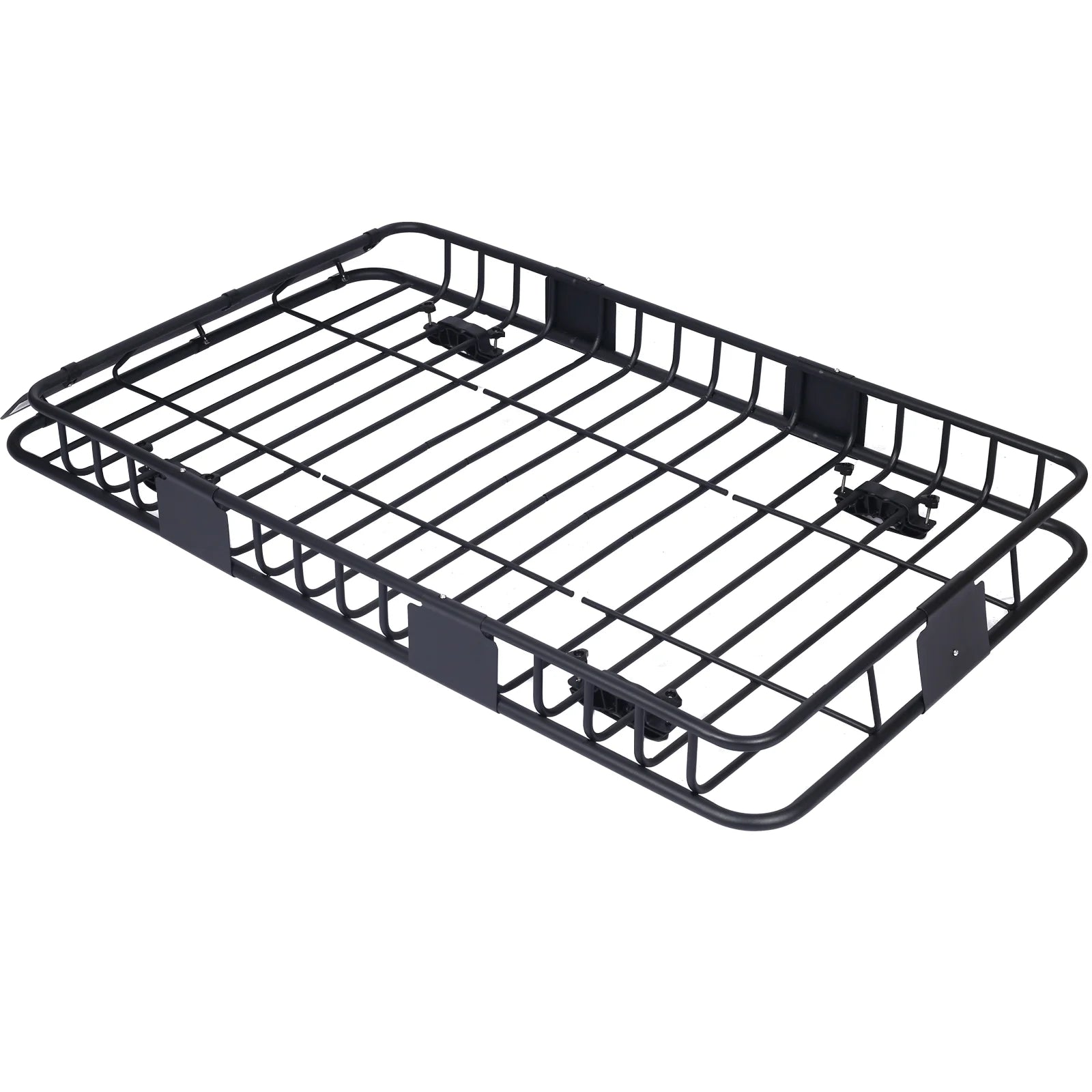 Black Steel Roof Rack Cargo Carrier Basket M2212